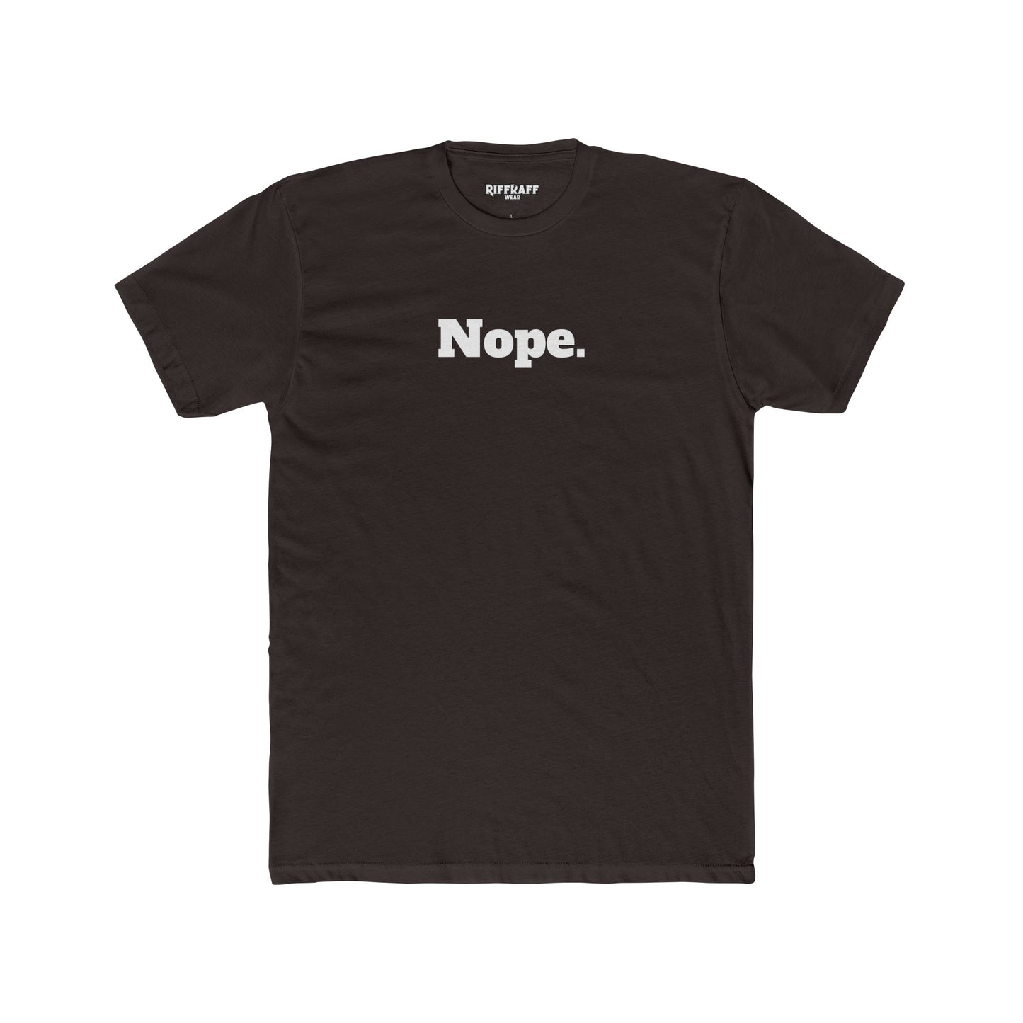 Unisex Cotton Crew Tee - "Nope." - Casual Statement Shirt for Everyday Wear - Riff Raff Wear