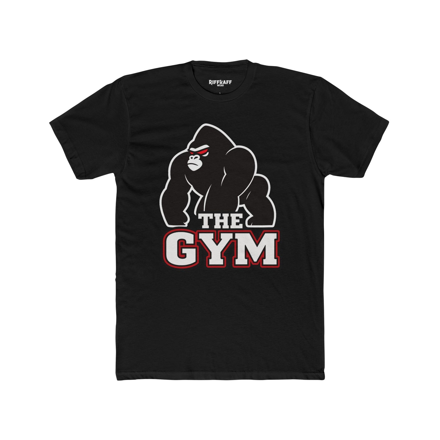 Gym Gorilla Unisex Cotton Crew Tee - Fitness Motivational T-Shirt - Riff Raff Wear