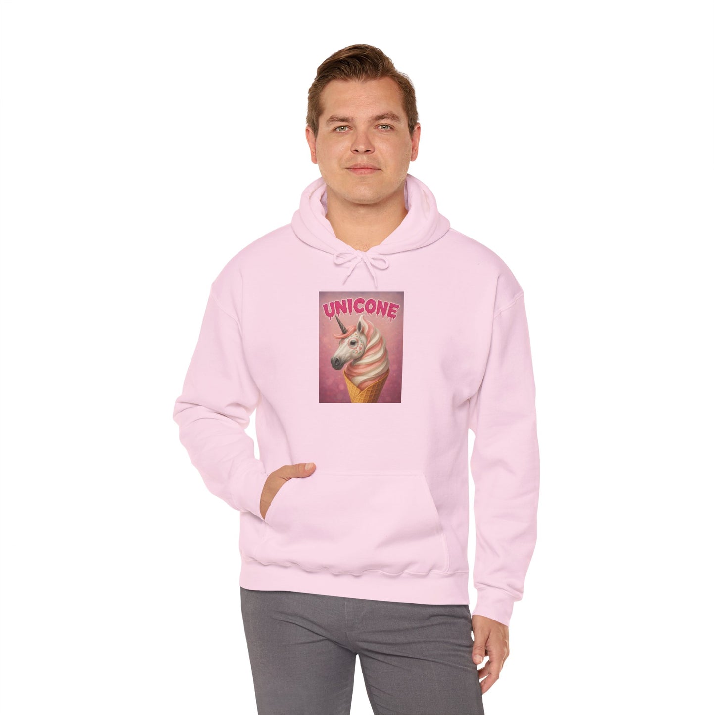 Whimsical Unicorn Heavy Blend Hoodie for Cozy Moments - Riff Raff Wear