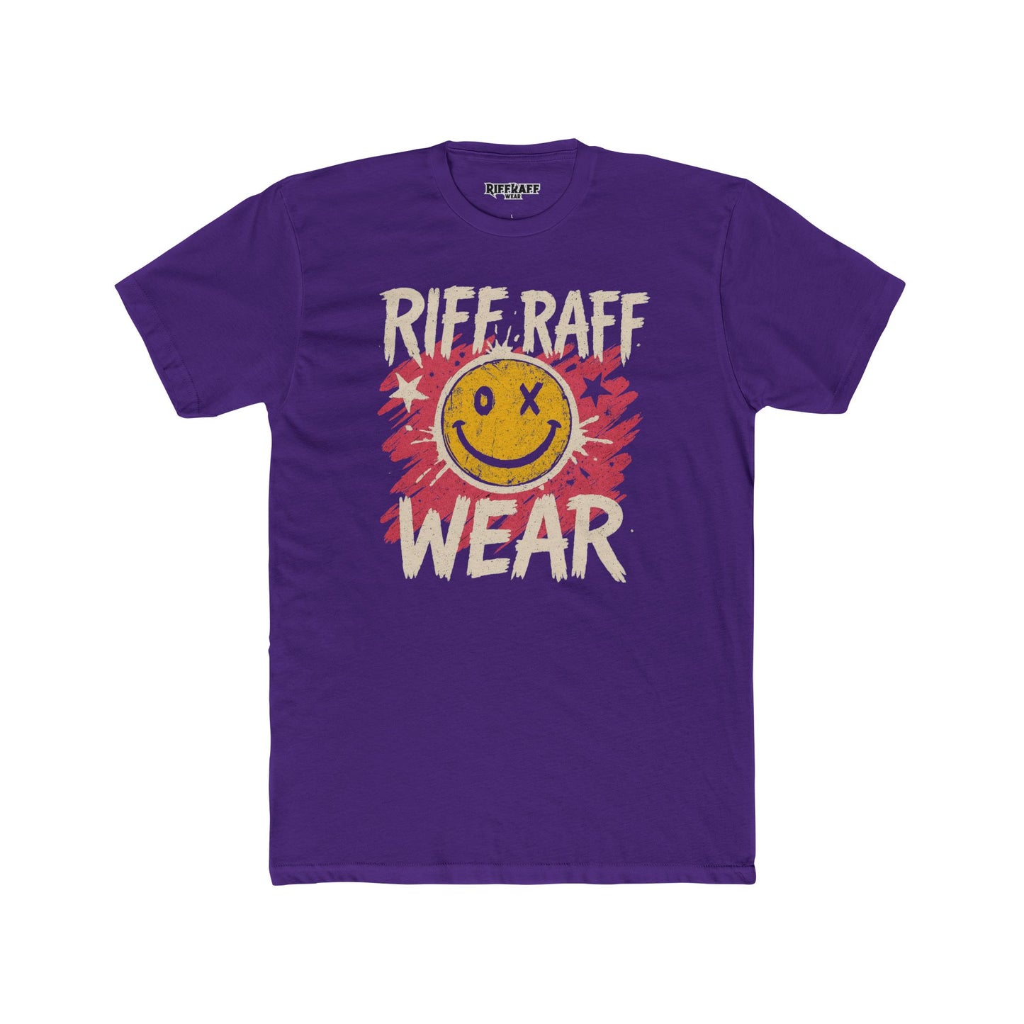 Smiley Graphic Unisex Cotton Crew Tee - Stylish Casual T-Shirt - Riff Raff Wear
