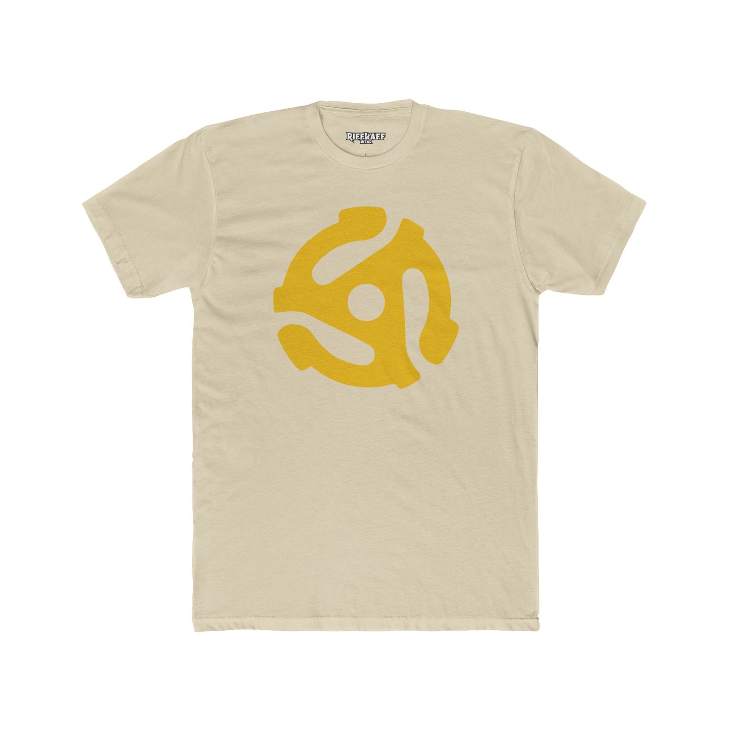 Retro Vinyl Record Unisex Cotton Crew Tee - Music Lover's Apparel - 45 Record Insert - Riff Raff Wear