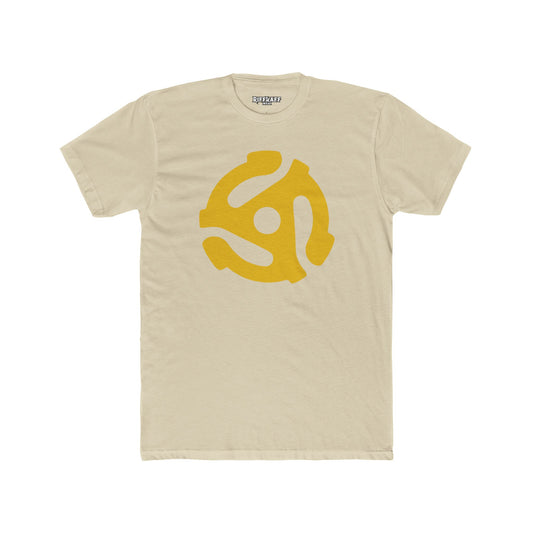 Retro Vinyl Record Unisex Cotton Crew Tee - Music Lover's Apparel - 45 Record Insert - Riff Raff Wear