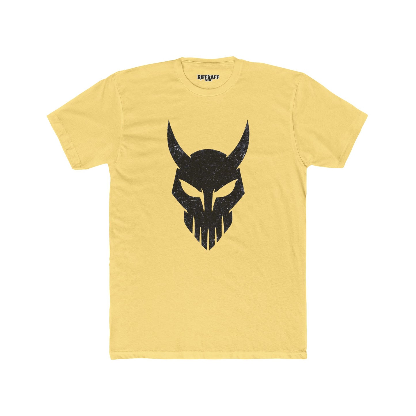 Bold Viking Skull Unisex Cotton Crew Tee - Graphic Tee for Casual Wear - Riff Raff Wear - Fitness