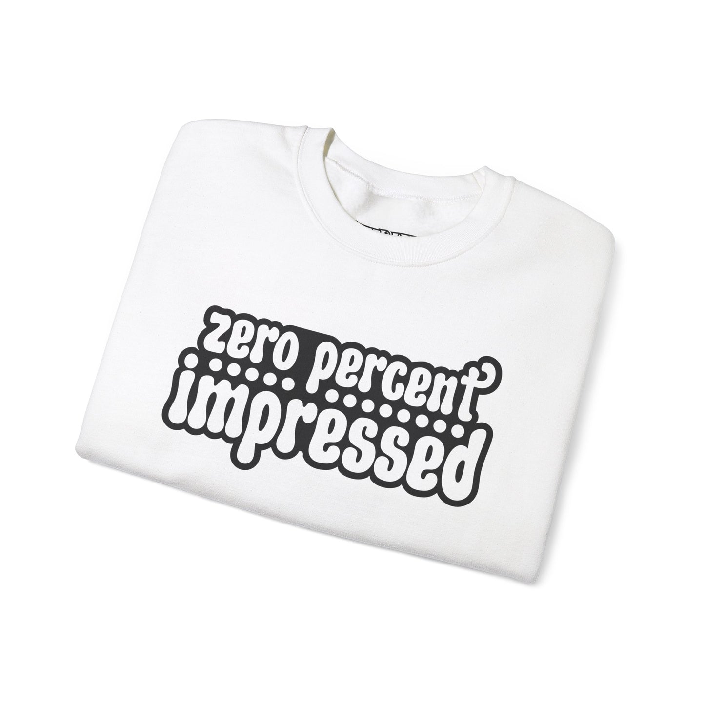 Unisex Heavy Blend™ Crewneck Sweatshirt - "Zero Percent Impressed" - Riff Raff Wear