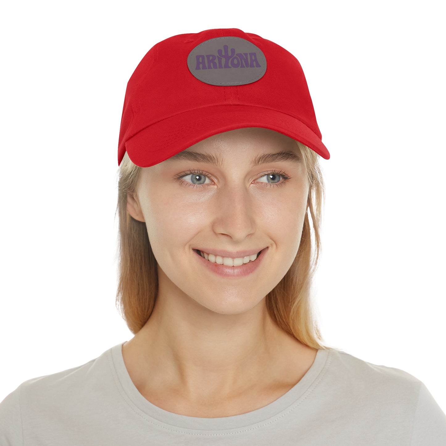 Arizona Dad Hat with Leather Patch - Casual & Stylish Cap