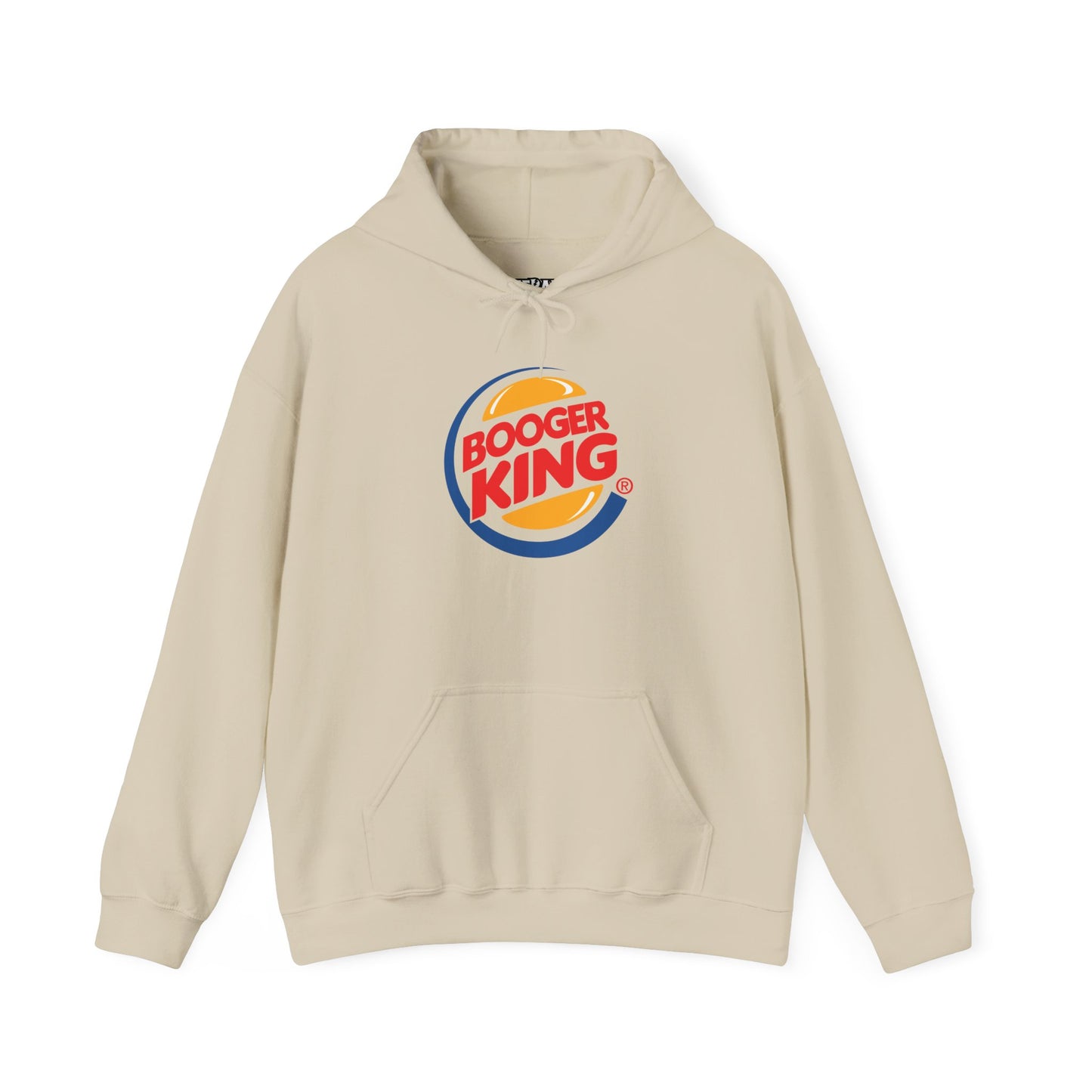 Parody Logo Series "Booger King" Graphic - Funny Unisex Heavy Blend™ Hooded Sweatshirt - Riff Raff Wear