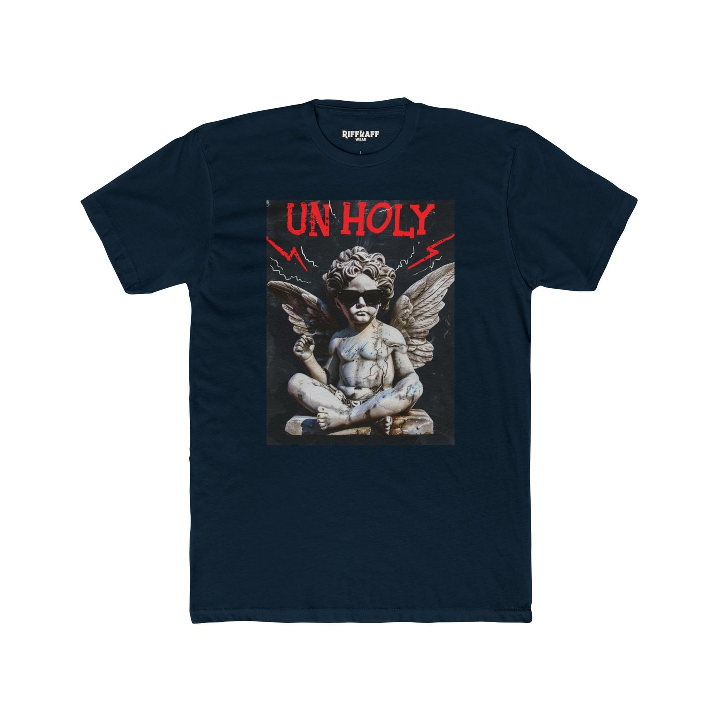 Unisex Cotton Crew Tee - Un Holy Graphic Tee for Bold Style - Riff Raff Wear