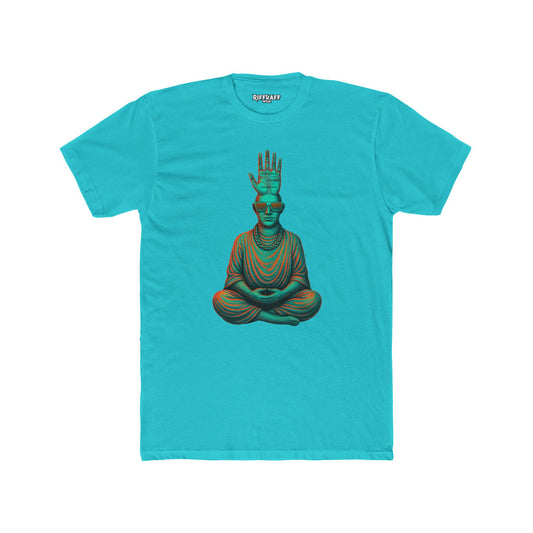 Meditative Buddha Graphic Unisex Cotton Crew Tee - Riff Raff Wear