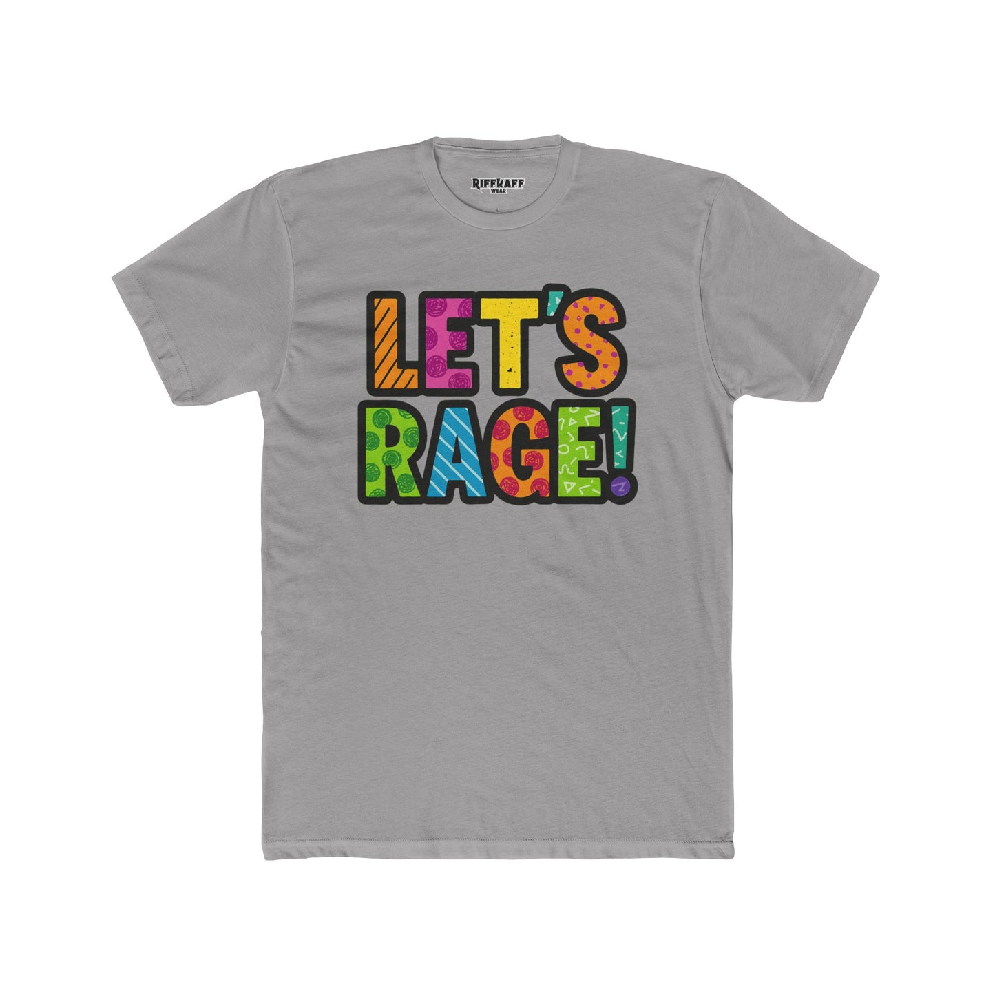 Let’s Rage! Unisex Cotton Crew Tee - Vibrant Graphic Tee for Party Vibes - Riff Raff Wear