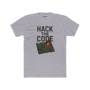 Hack the Code Unisex Cotton Crew Tee - Stylish Programmer Shirt - Riff Raff Wear
