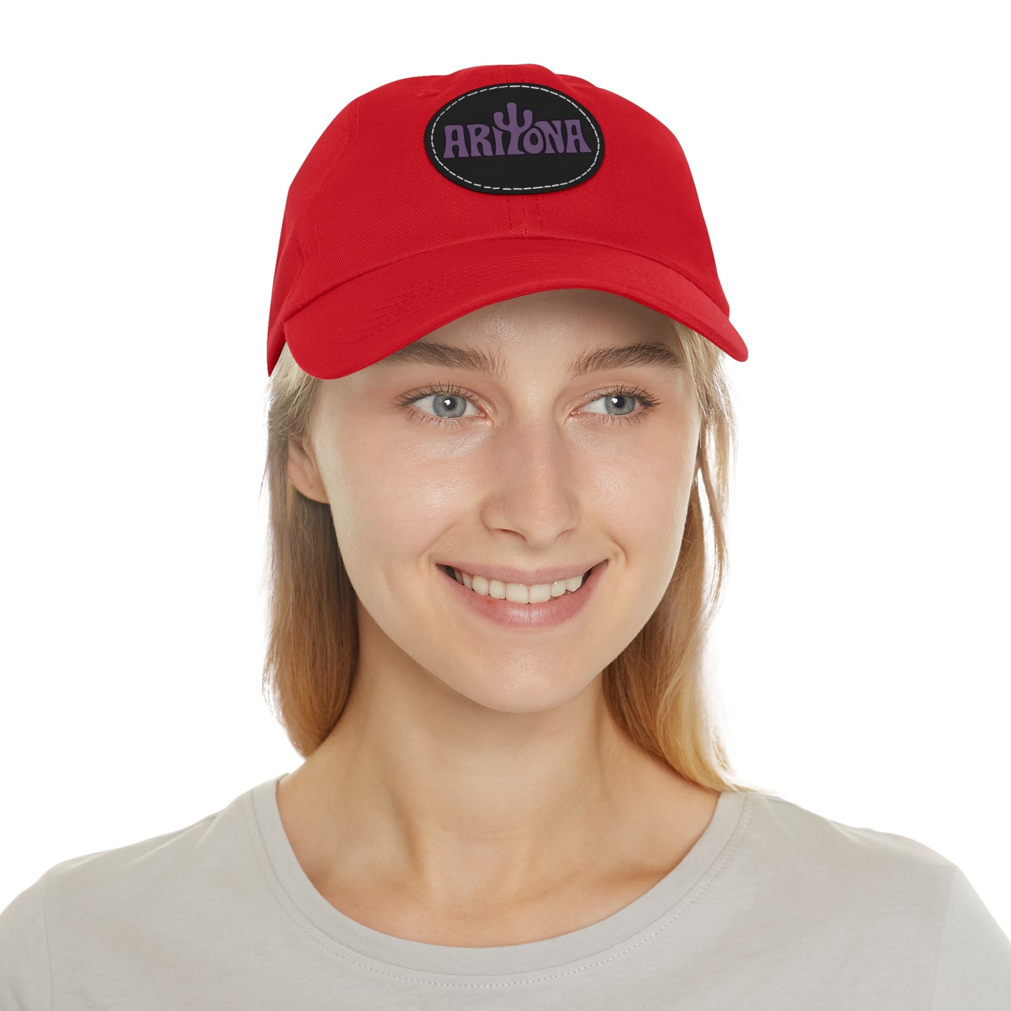 Arizona Dad Hat with Leather Patch - Casual & Stylish Cap