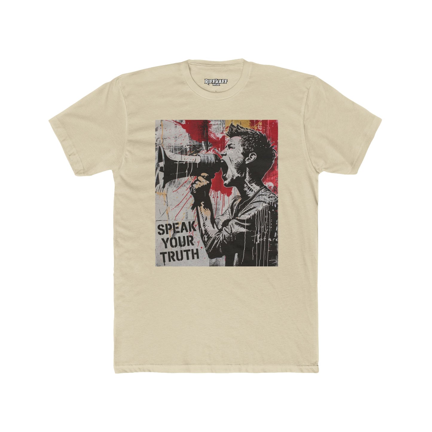 Unisex Cotton Crew Tee - "Speak Your Truth" Political Art - Riff Raff Wear