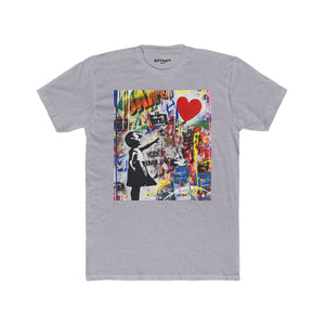 Streetwear - Graffiti Art Keep Smiling -Unisex Cotton Crew Tee - Riff Raff Wear
