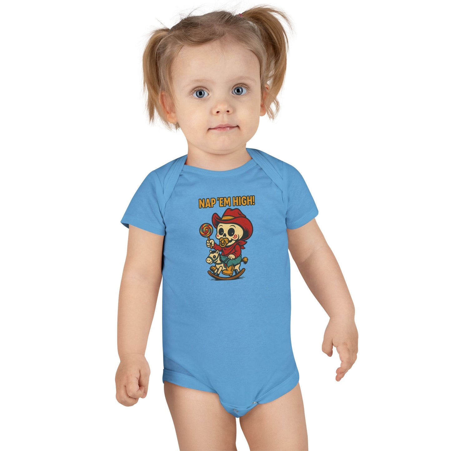 Cute Baby Onesie with Nap 'Em High Design, Infant Bodysuit, Funny Baby Clothes, Unisex Baby Outfit, Gift for New Parents