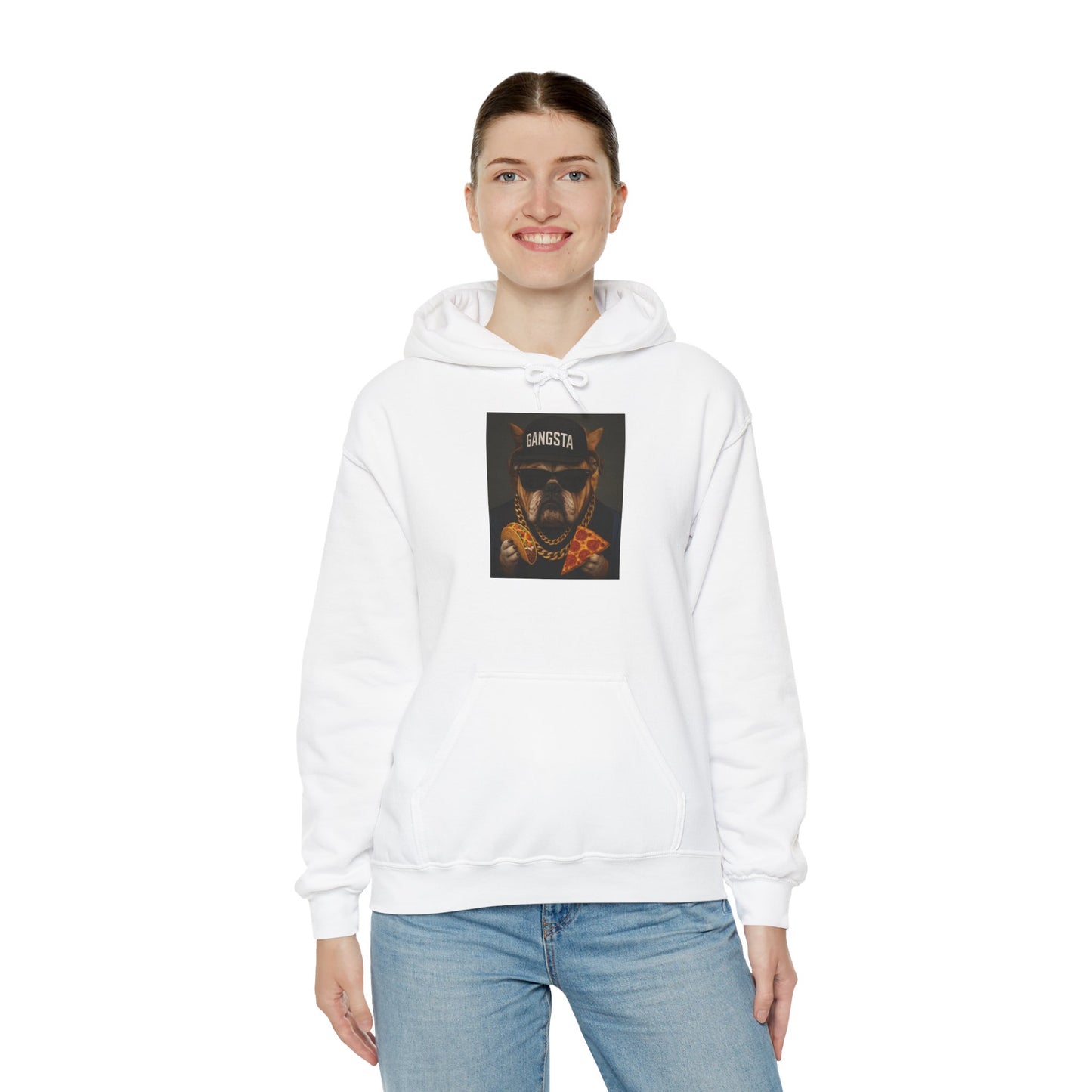 Gangsta Dog Hoodie - Unisex Heavy Blend™ Sweatshirt - Riff Raff Wear