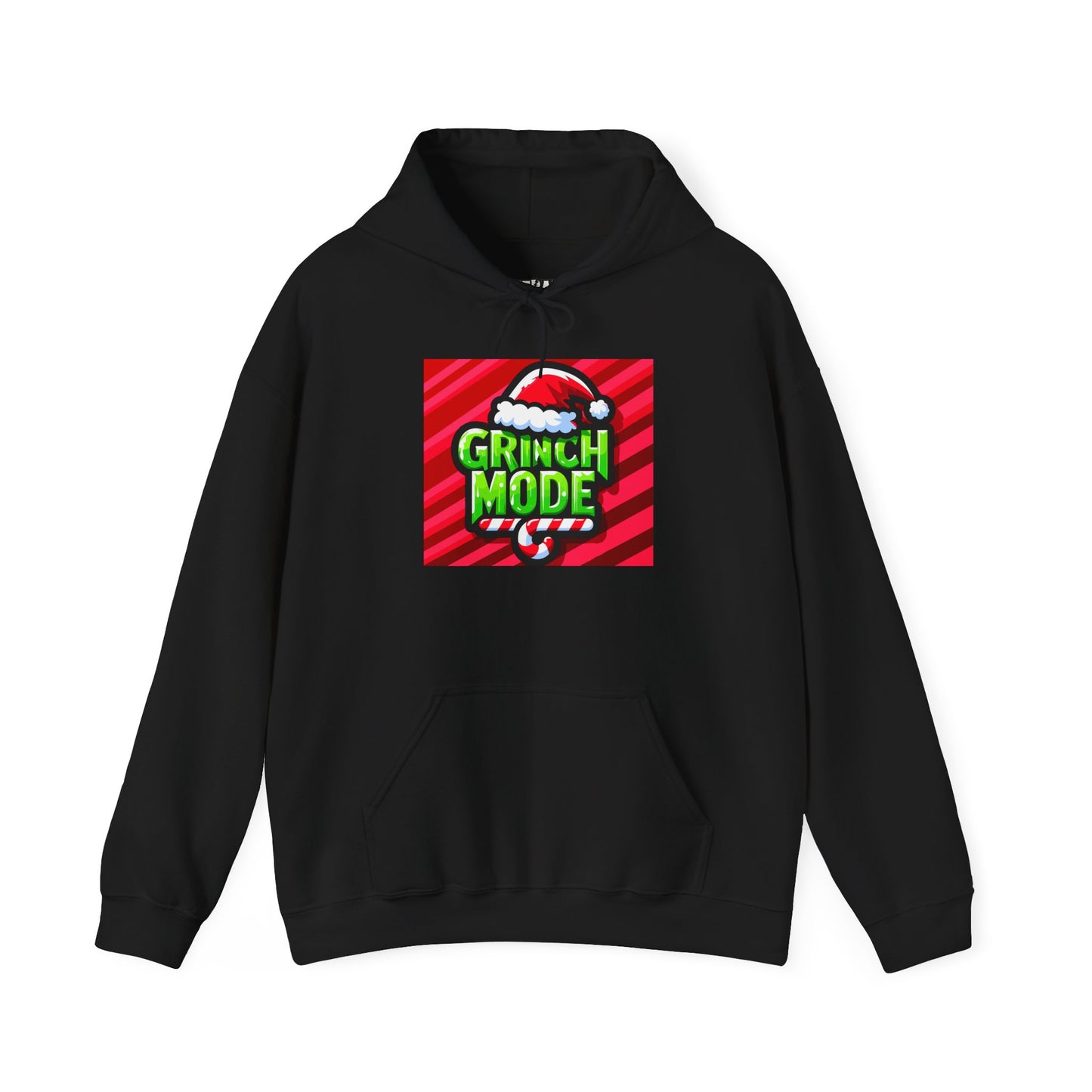 Festive Grinch Mode Hoodie - Cozy Holiday Apparel, Christmas Gift, Unisex Sweatshirt, Fun Winter Wear, Gift for Grinch Lovers - Riff Raff Wear