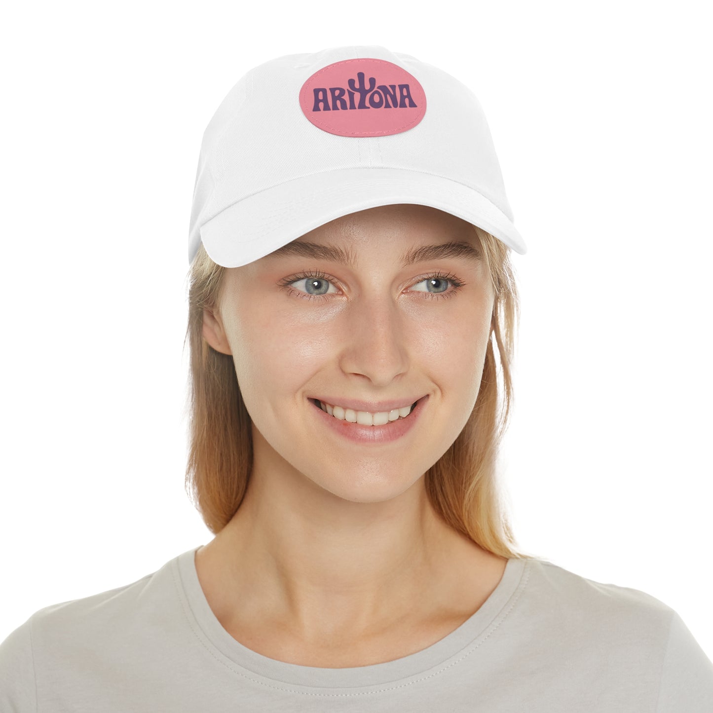 Arizona Dad Hat with Leather Patch - Casual & Stylish Cap