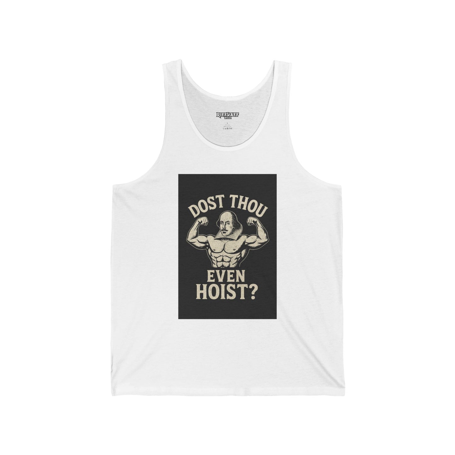 Dost Thou Even Hoist? - Unisex Jersey Tank for Fitness Enthusiasts - Riff Raff Wear
