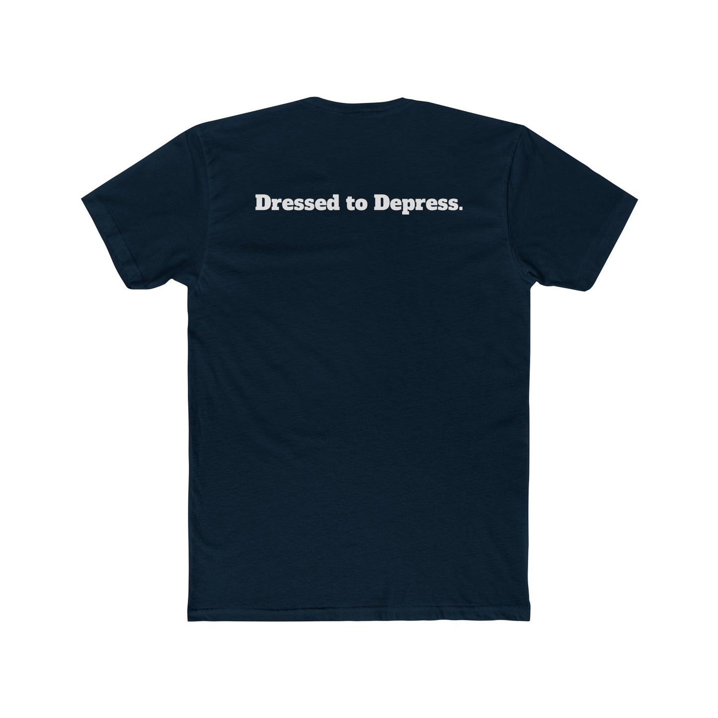 Unisex Cotton Crew Tee - Dressed to Depress Graphic T-Shirt for Casual Style - Riff Raff Wear