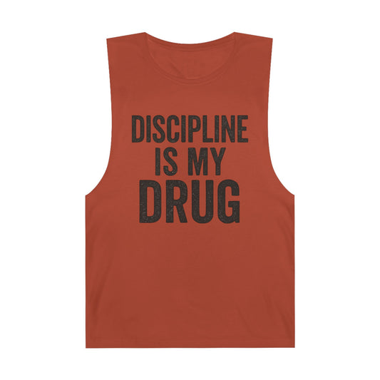 Discipline Is My Drug Unisex Tank Top - Motivational Fitness Apparel - Riff Raff Wear