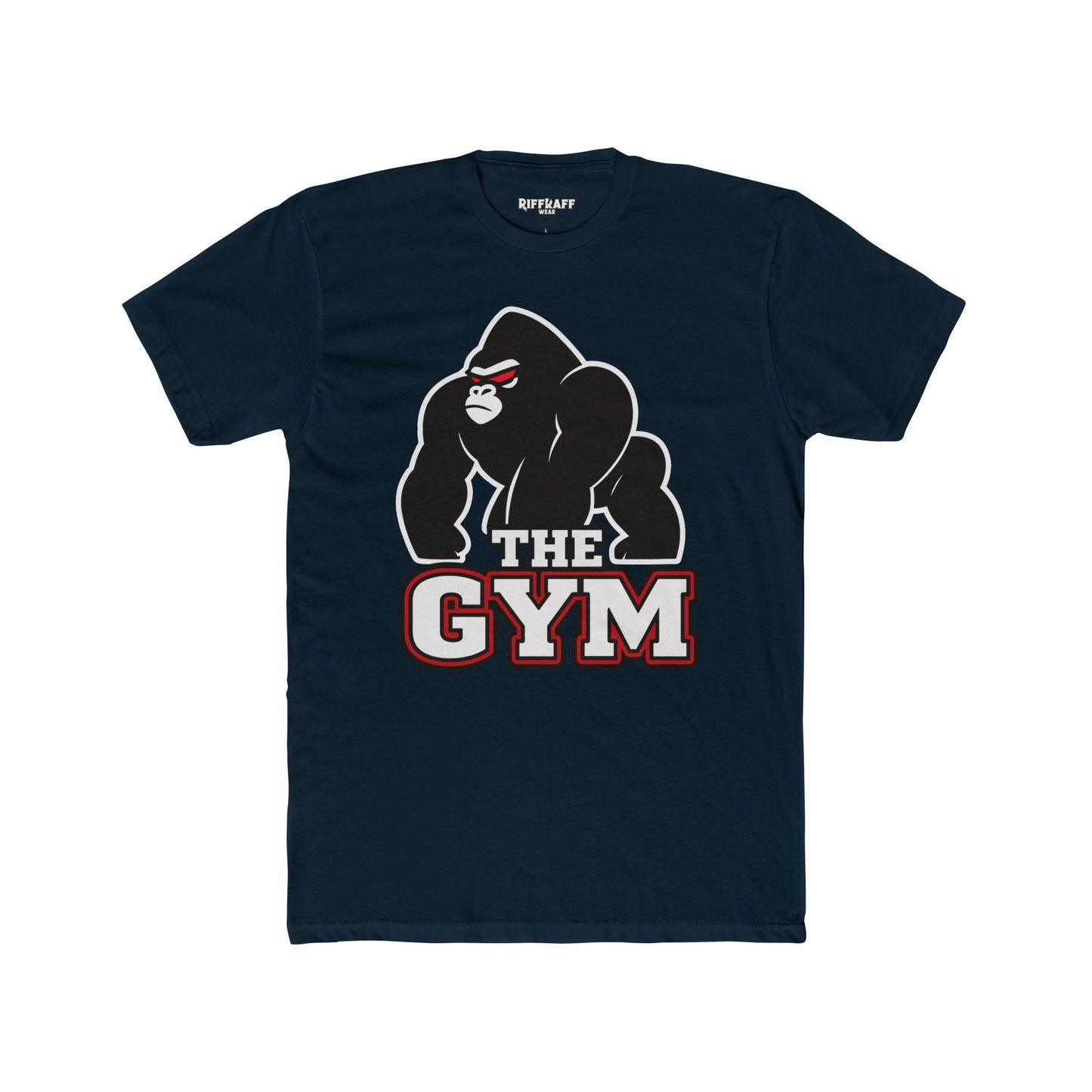 Gym Gorilla Unisex Cotton Crew Tee - Fitness Motivational T-Shirt - Riff Raff Wear