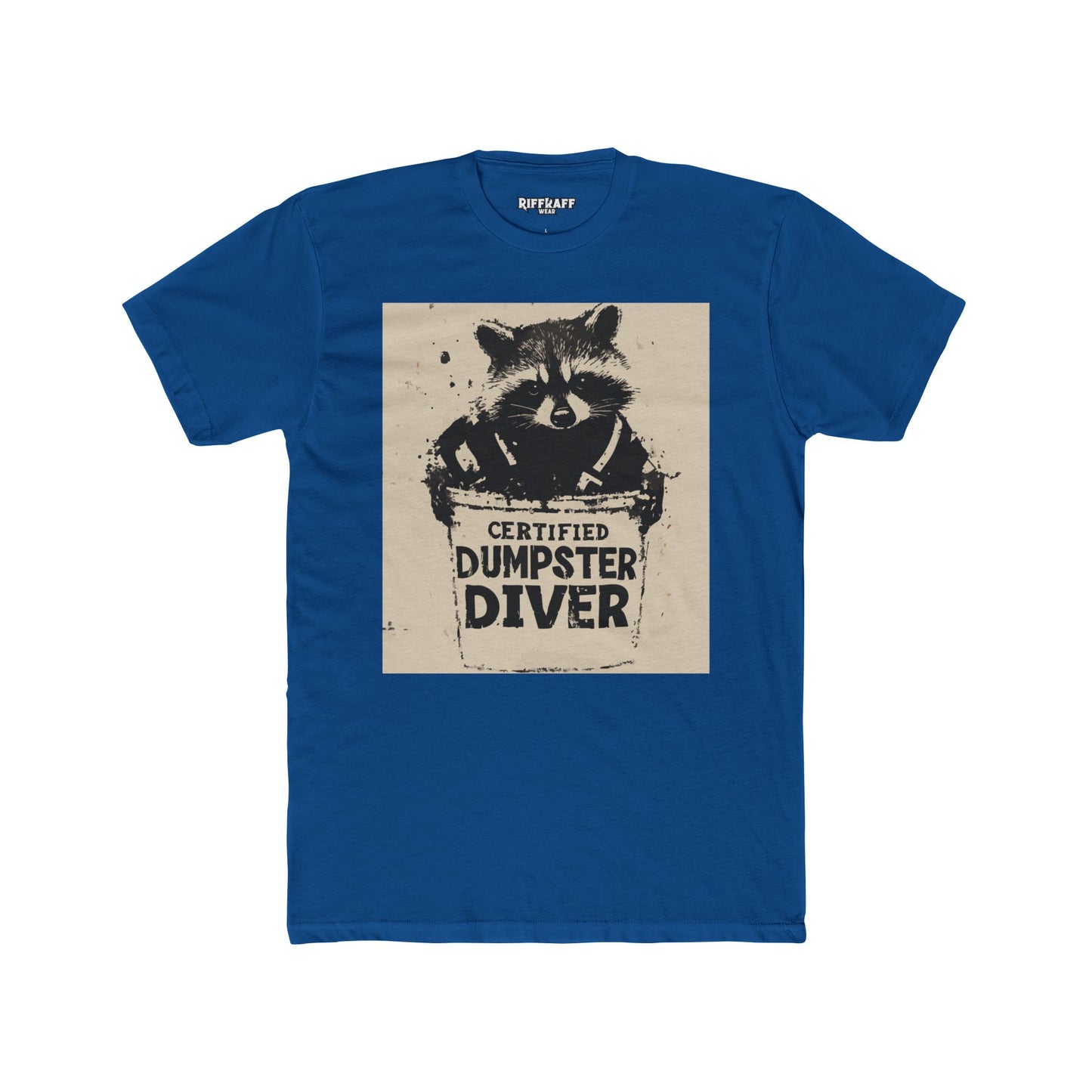 Certified Dumpster Diver Unisex Crew Tee, Funny Animal Shirt, Eco-Friendly Gift - Riff Raff Wear