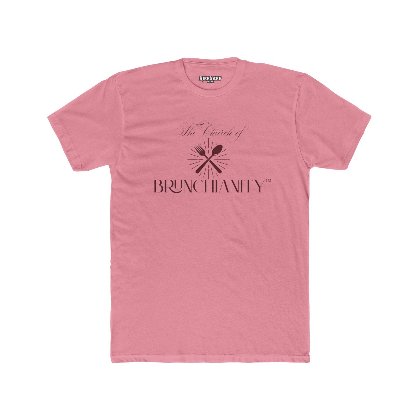 The Church of Brunchanity Unisex Cotton Crew Tee - Perfect for Brunch Lovers - Riff Raff Wear