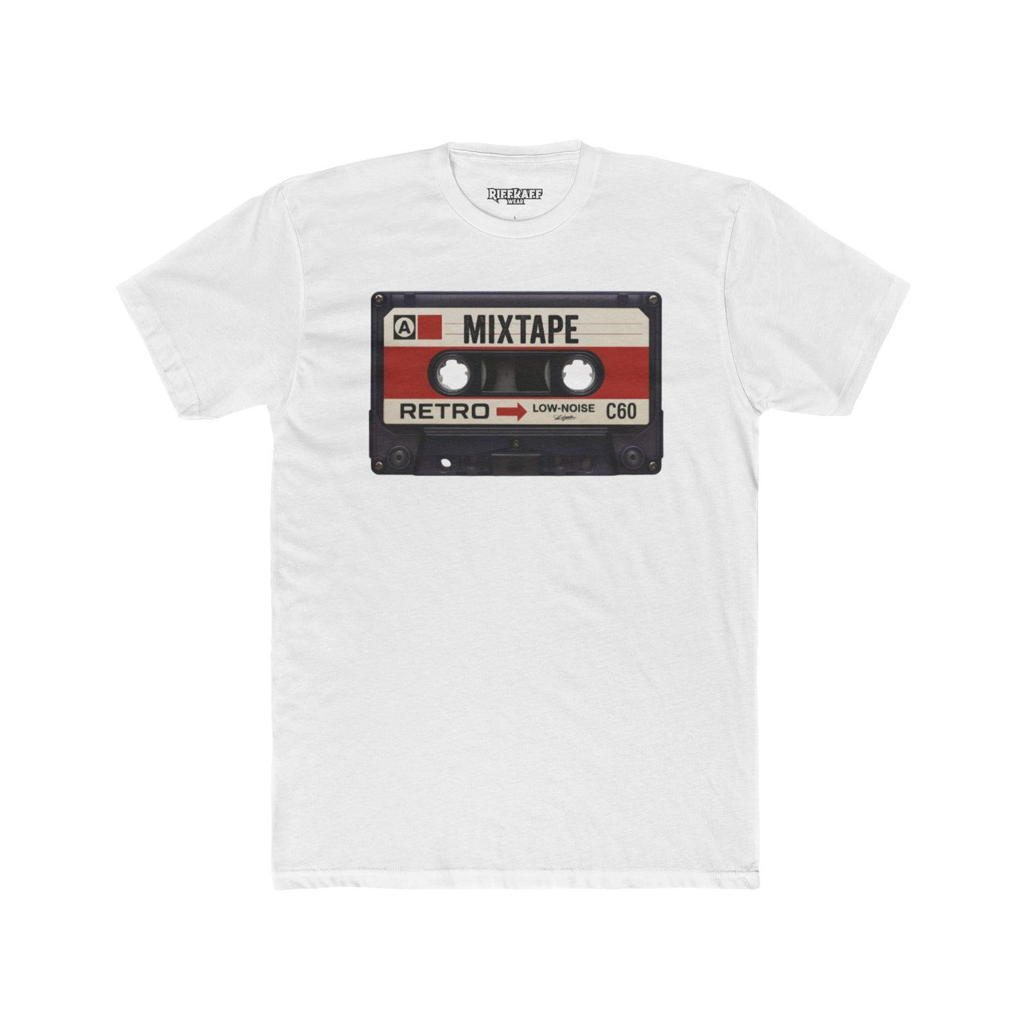 Retro Mixtape Unisex Cotton Crew Tee - Vintage Music Lovers Shirt - Riff Raff Wear