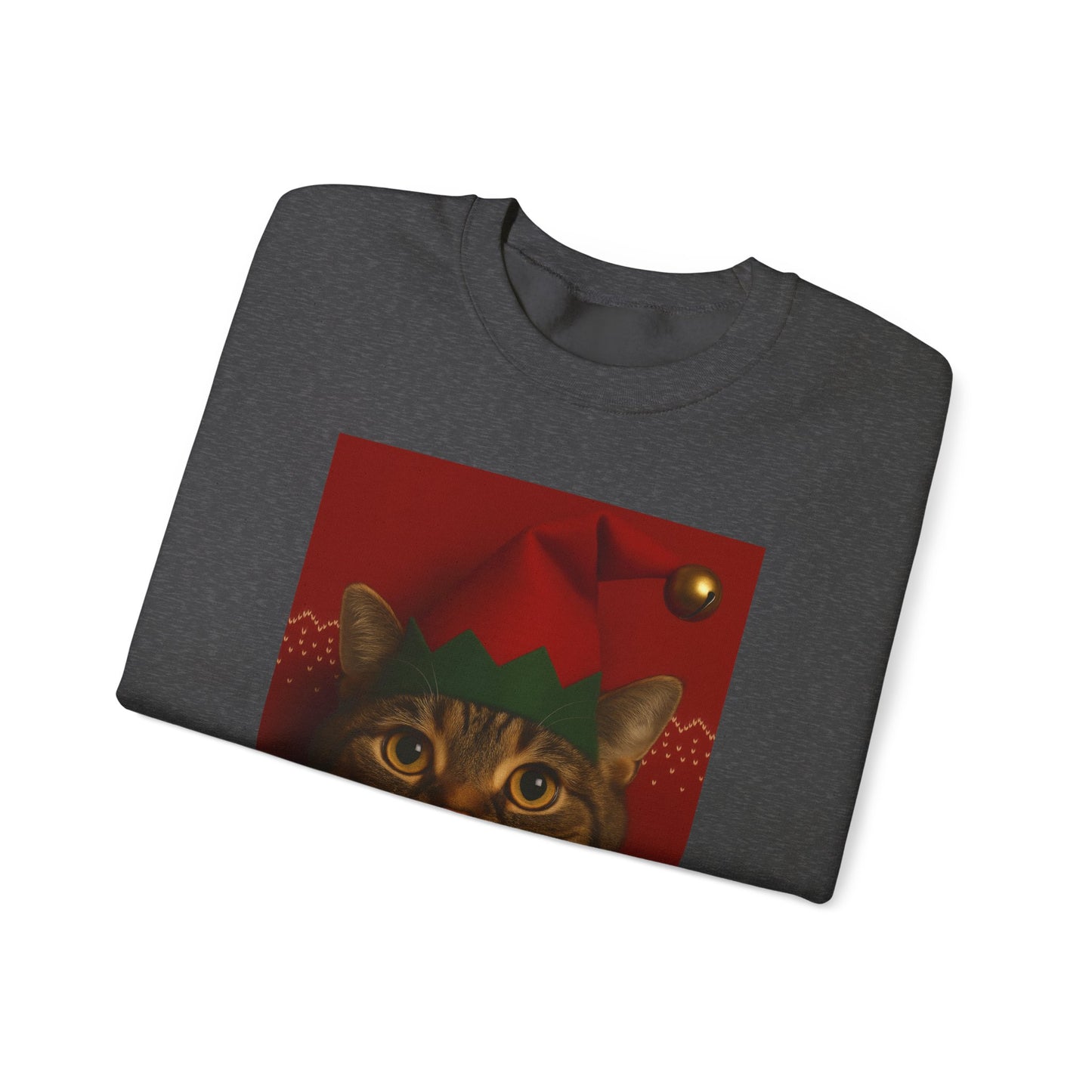 Cute Cat Christmas Sweatshirt, Holiday Sweater, Unisex Crewneck, Gift for Cat Lovers, Festive Apparel, Cozy Winter Wear - Riff Raff Wear