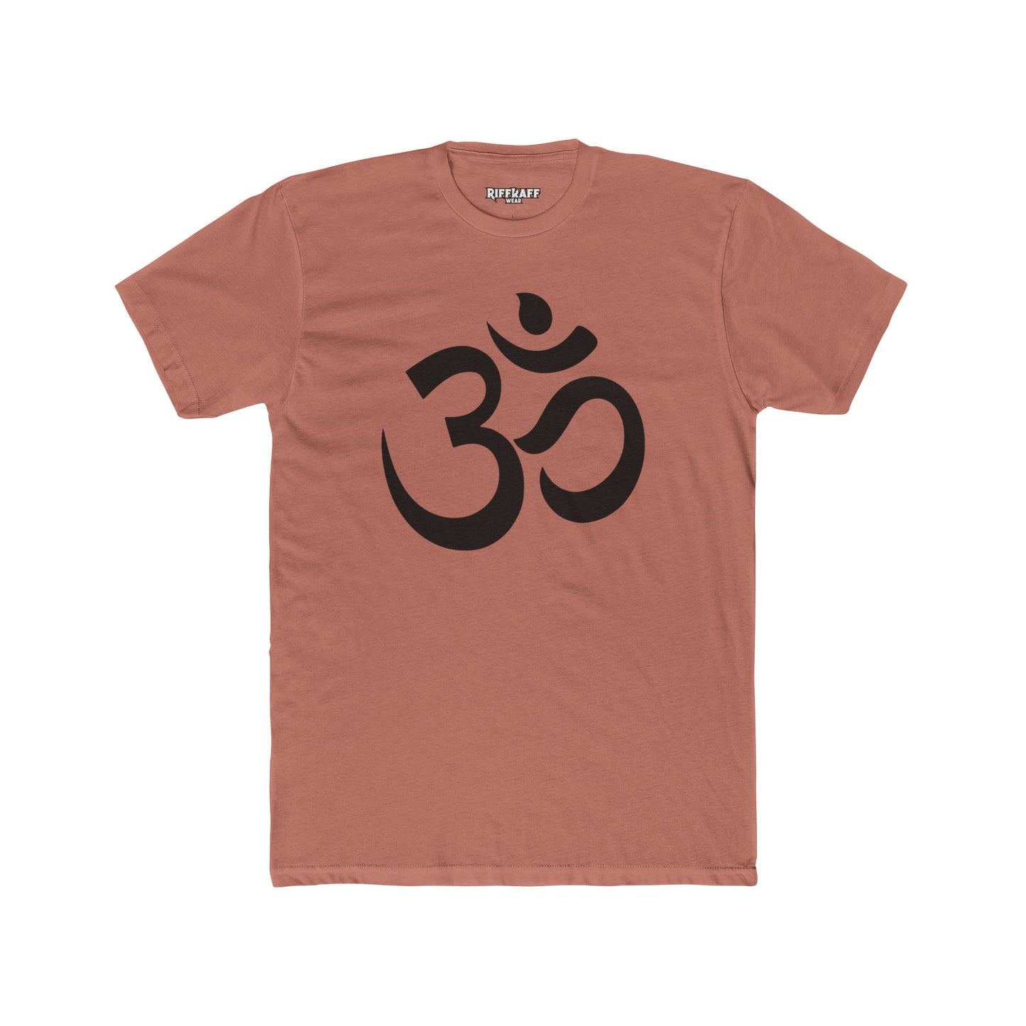 Unisex Cotton Crew Tee - OM od Aum Symbol Spiritual - Riff Raff Wear