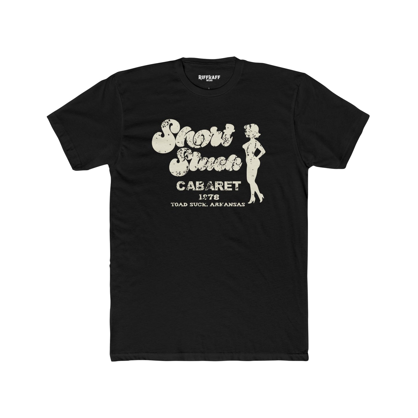 Funny Unisex Cotton Crew Tee - Short Stack in Toad Suck, AK - Riff Raff Underground