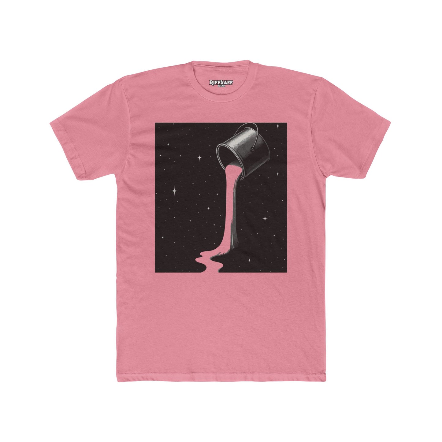 Cosmic Milk Unisex Cotton Crew Tee - Creative Graphic T-Shirt for Art Lovers - Riff Raff Wear