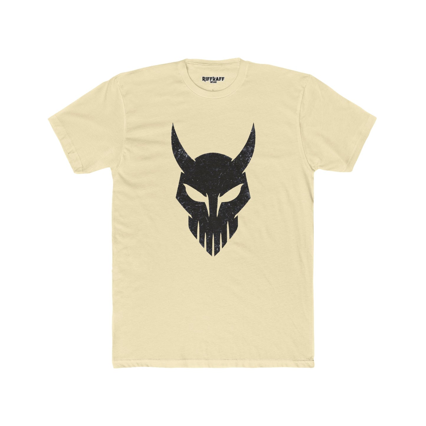 Bold Viking Skull Unisex Cotton Crew Tee - Graphic Tee for Casual Wear - Riff Raff Wear - Fitness