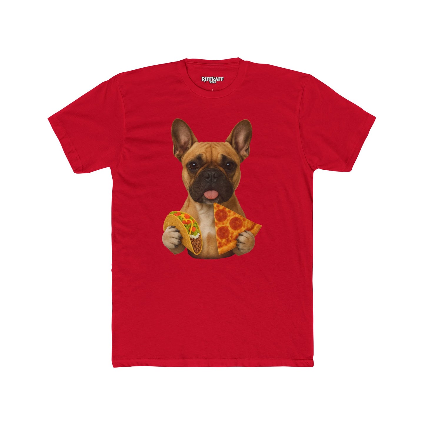French Bulldog Foodie Unisex Cotton Crew Tee - Riff Raff Wear