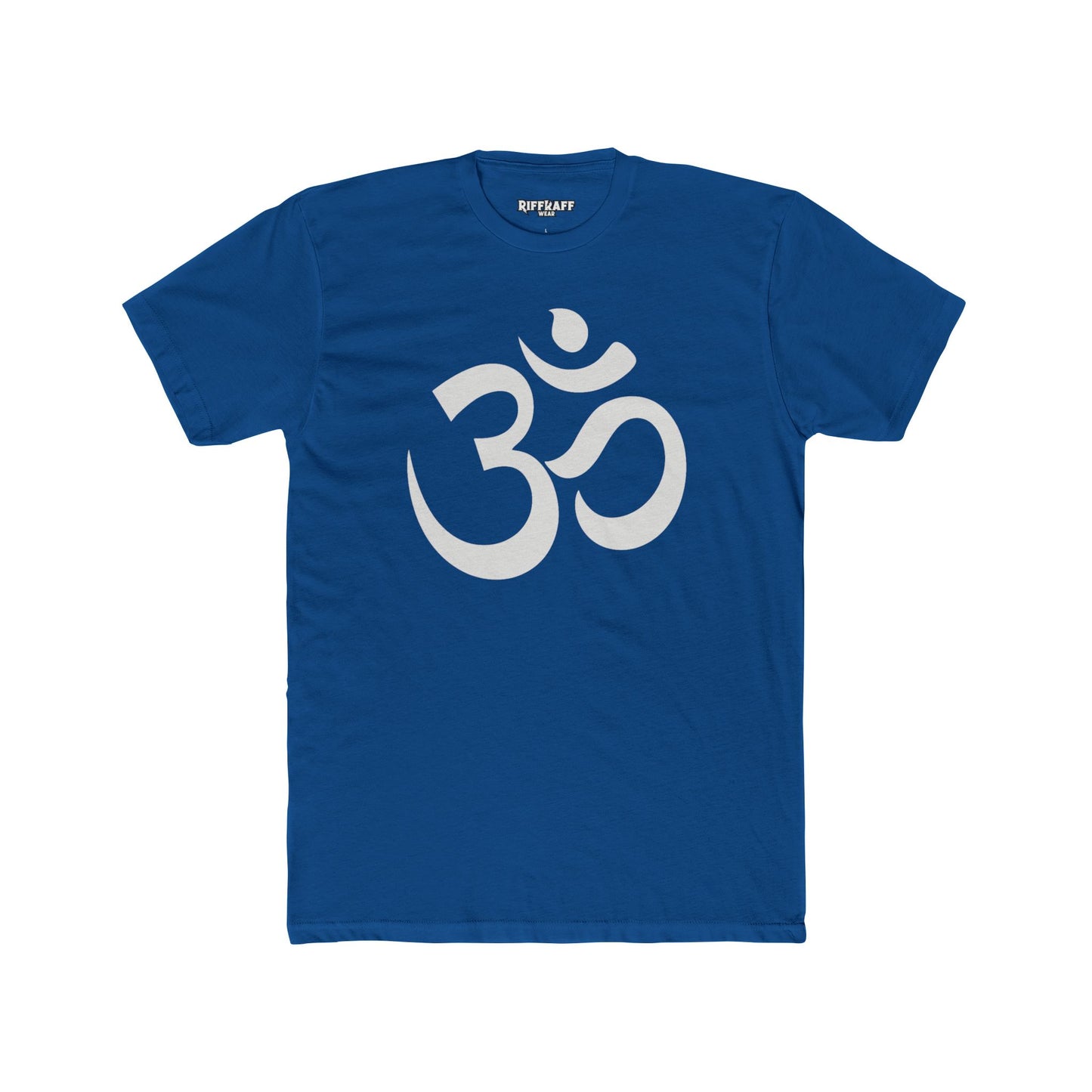 Unisex Cotton Crew Tee - OM od Aum Symbol Spiritual - Riff Raff Wear