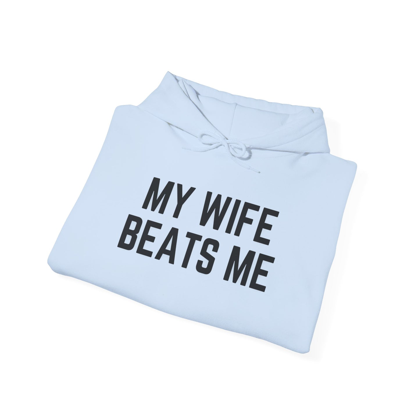 Funny Wife Humor Hoodie - Unisex Heavy Blend Sweatshirt for Couples - Riff Raff Wear