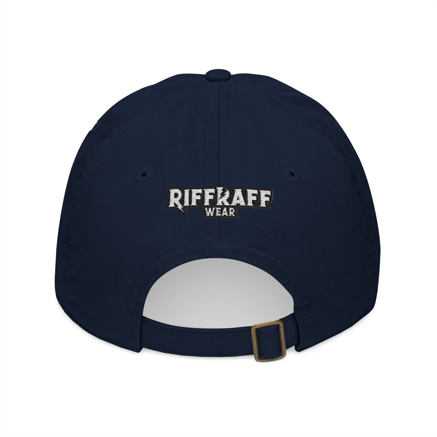 Thunderbolt Embroidered Organic Baseball Cap, Eco-Friendly Hat, Unique Riff Raff Wear