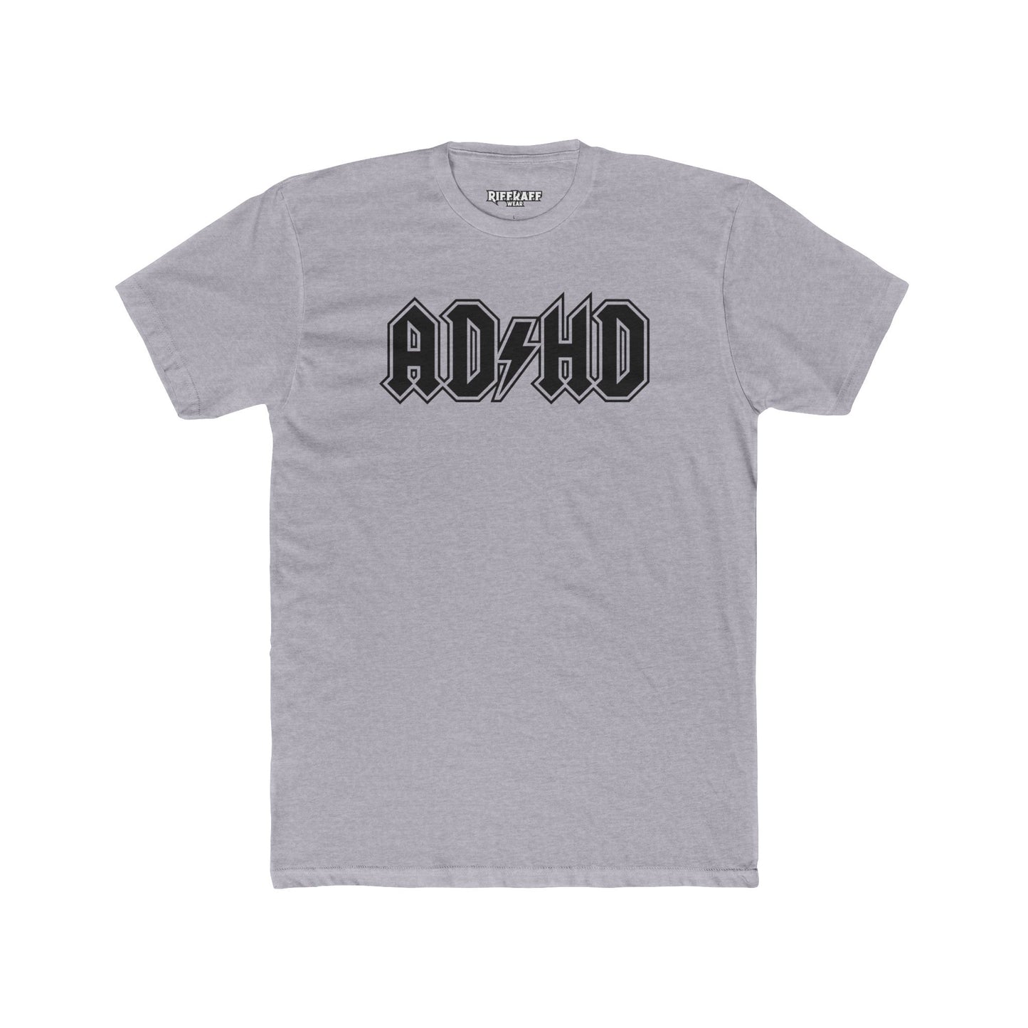 ADHD Unisex Cotton Crew Tee - Cool Graphic Tee for Casual Wear - Logo Pardoy Series - Riff Raff Wear