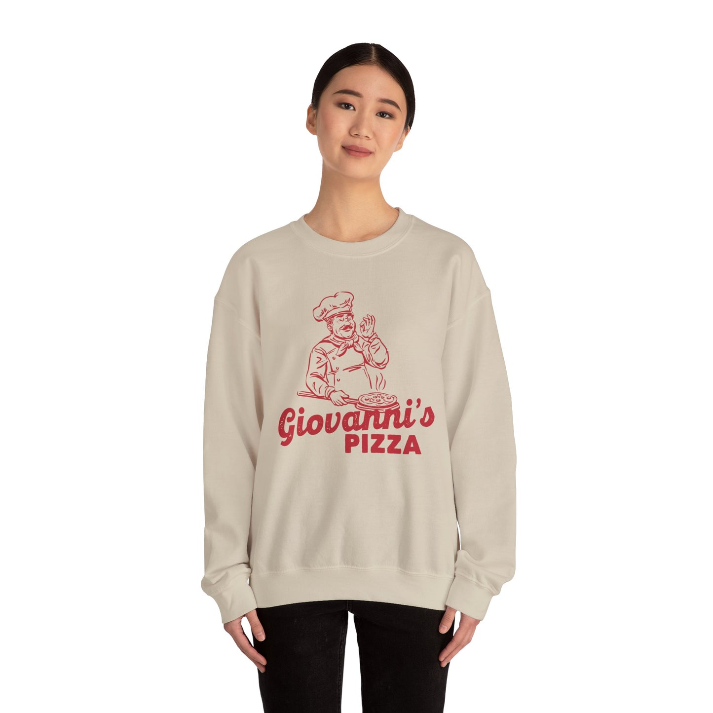 Giovanni's Pizza Unisex Crewneck Sweatshirt - Perfect for Pizza Lovers - Riff Raff Wear