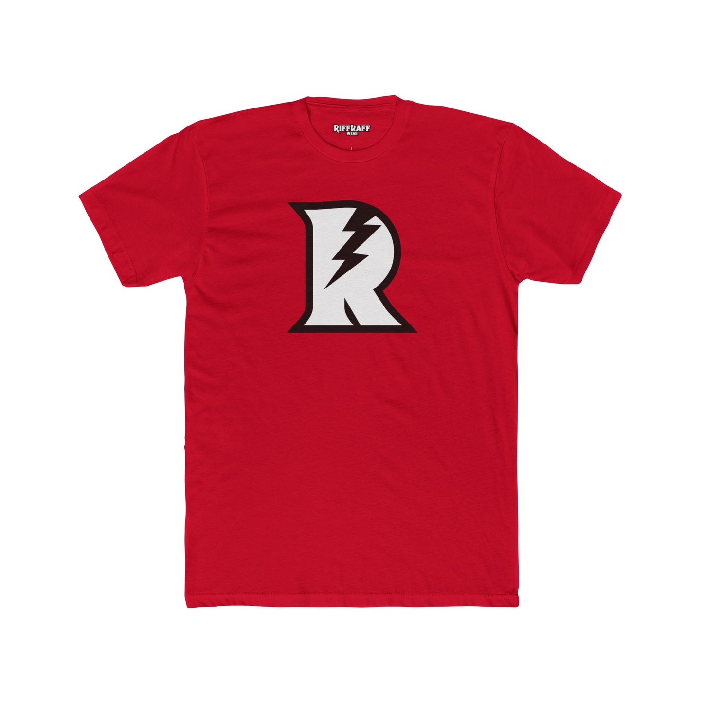 Unisex Cotton Crew Tee - Bold 'R' Lightning Logo - Casual Graphic T-Shirt - Riff Raff Wear