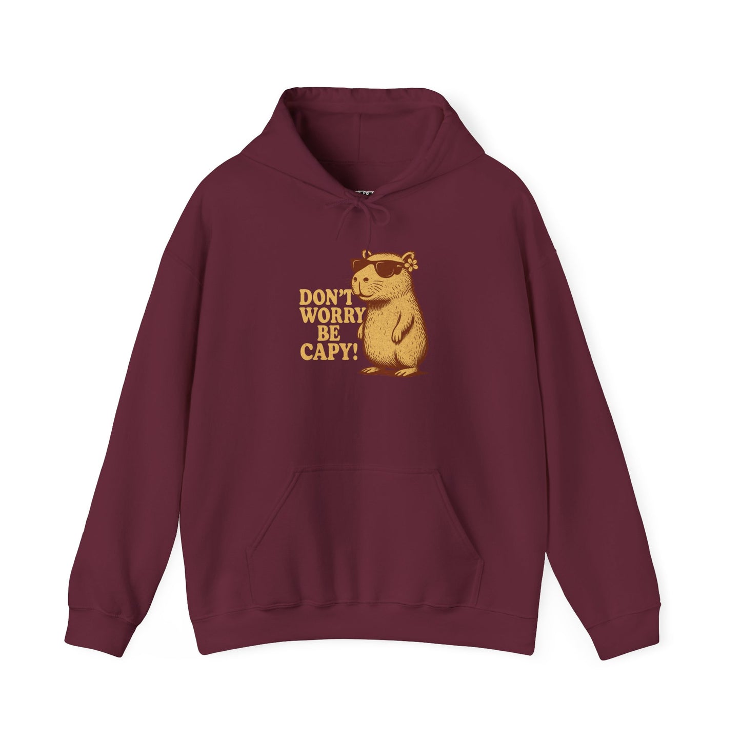 Don't Worry Be Capy! Unisex Hoodie - Cute Capybara Sweatshirt - Riff Raff Wear