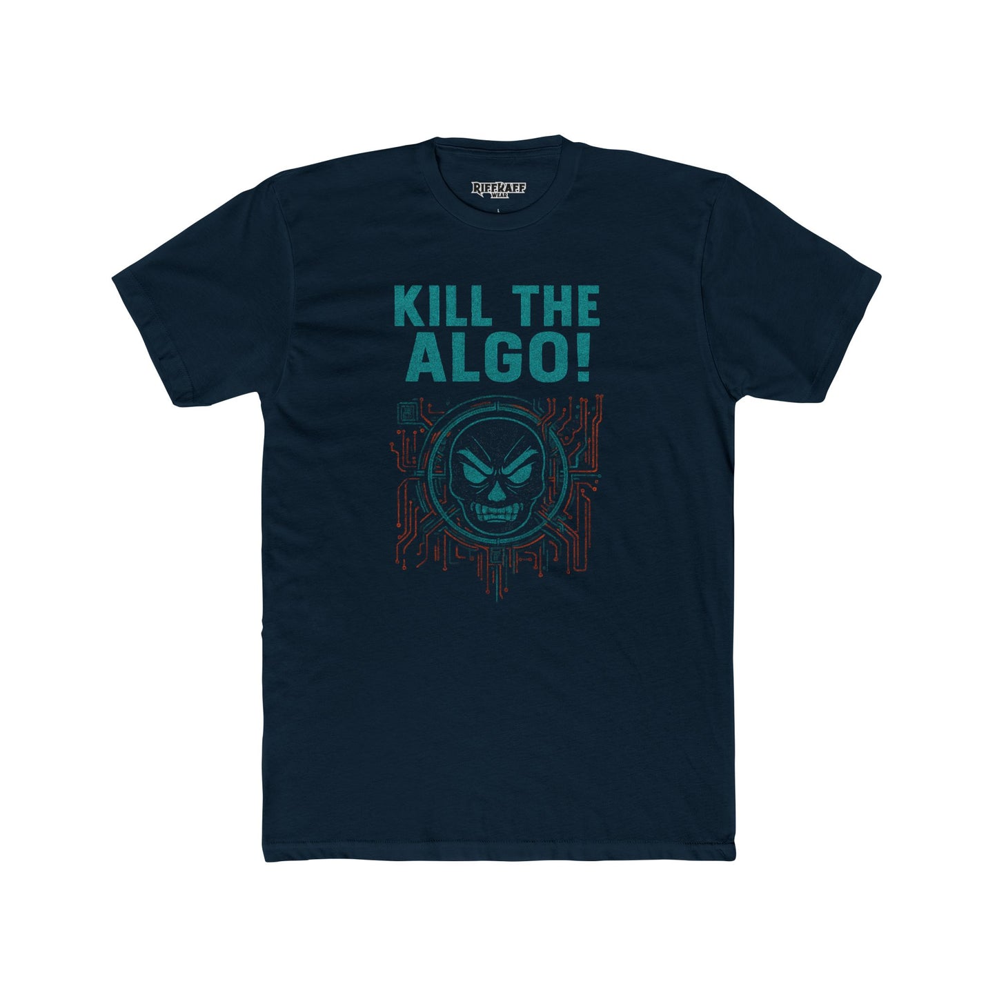 Unisex Cotton Crew Tee - "Kill the Algo!" Graphic T-Shirt for Tech Enthusiasts - Riff Raff Wear
