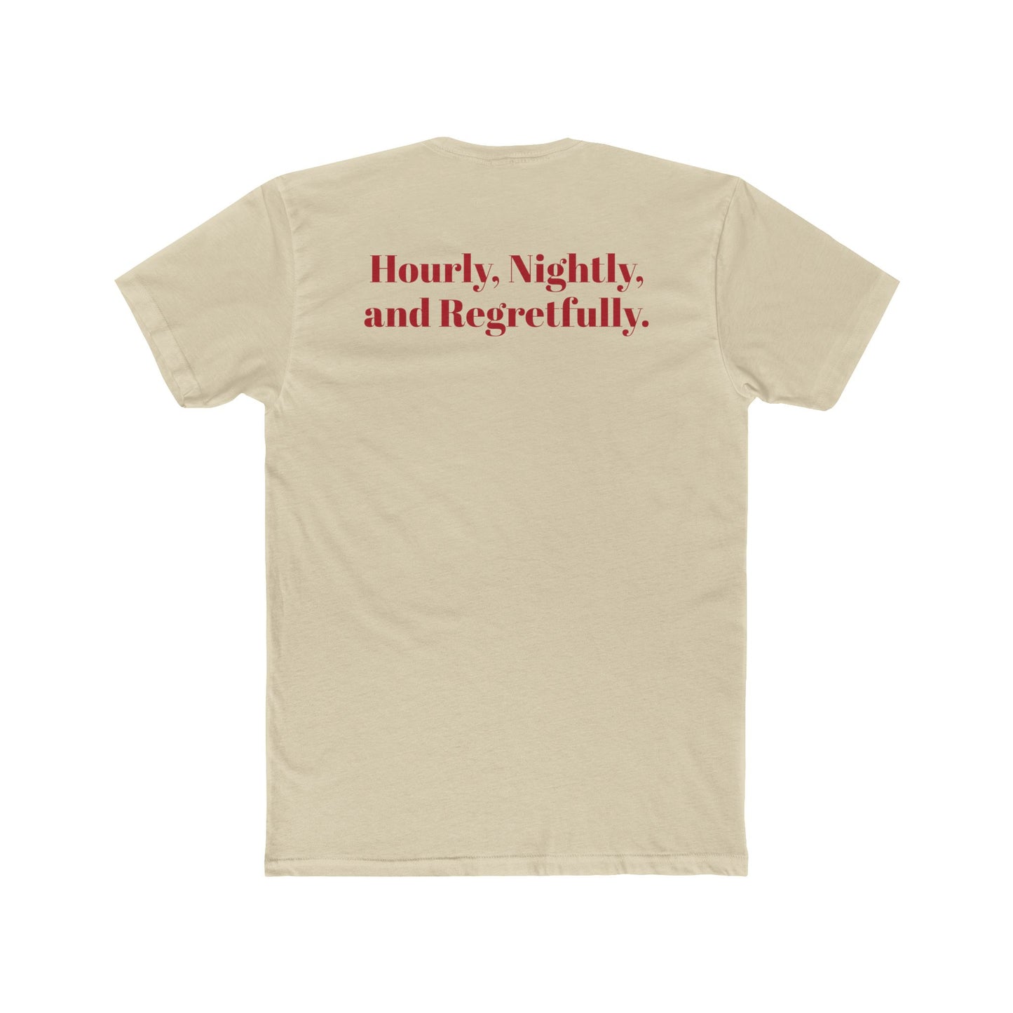 Vintage Starlight Motor Unisex Cotton Crew Tee - Hourly, Nightly, and Regretfully - Riff Raff Underground