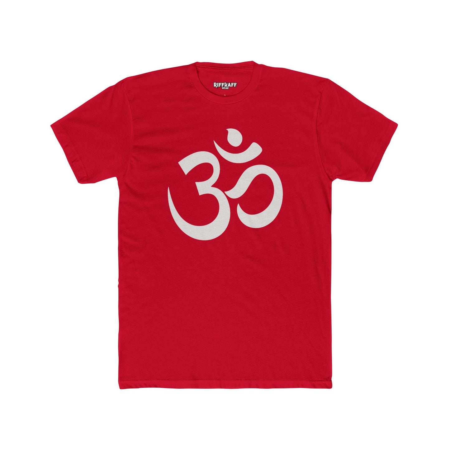 Unisex Cotton Crew Tee - OM od Aum Symbol Spiritual - Riff Raff Wear