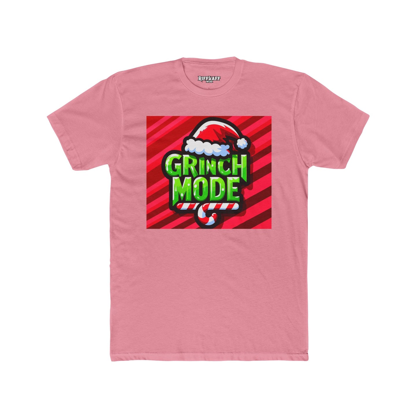 Grinch Mode Christmas T-Shirt | Unisex Crew Tee for Holiday Cheer, Funny Christmas Gift, Festive Apparel, Winter Casual Wear, Grinch Lovers - Riff Raff Wear