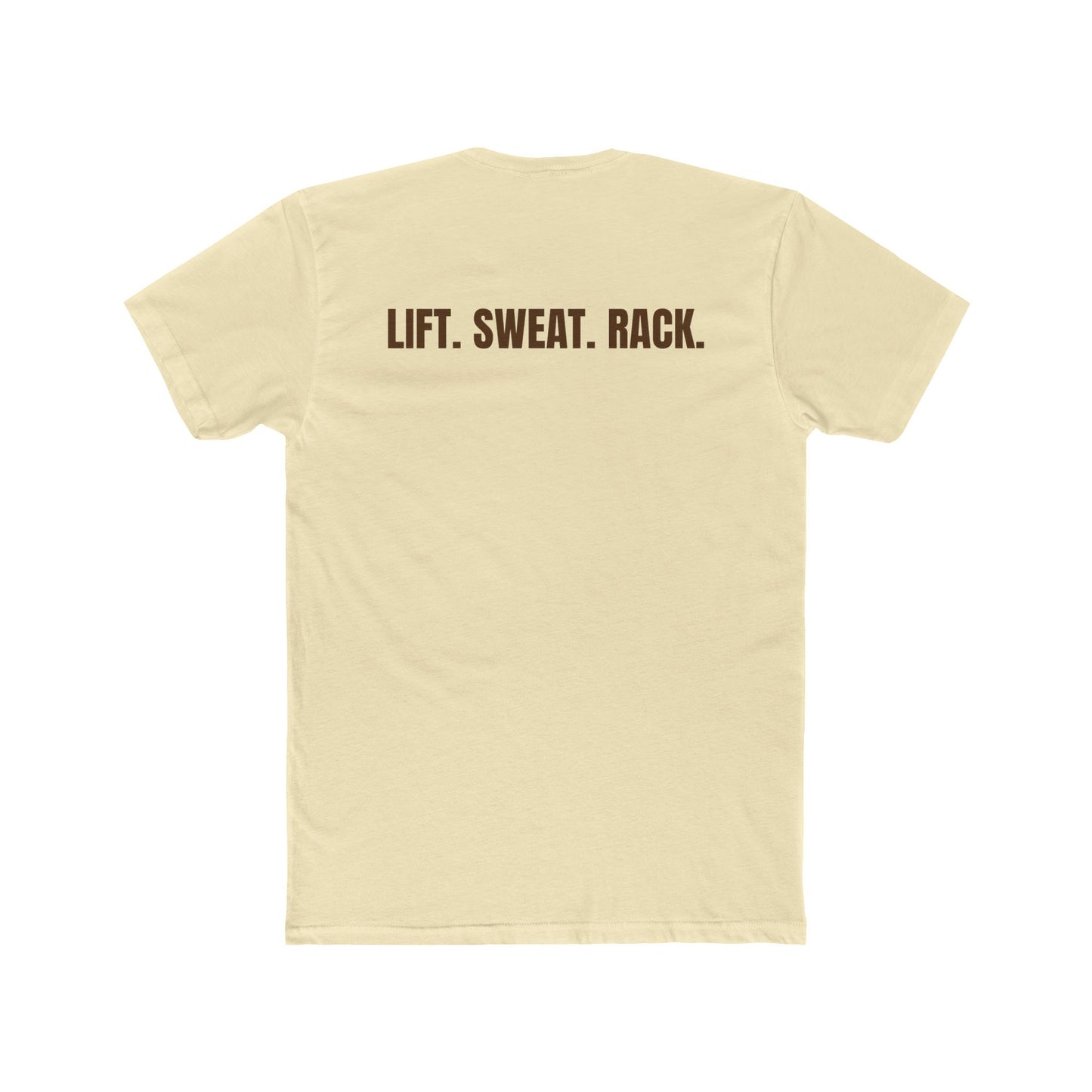 Funny Yoga & Gym Unisex Cotton Crew Tee - 'Hygiene is for Yoga People' & 'Lift. Sweat. Rack.' - Riff Raff Wear