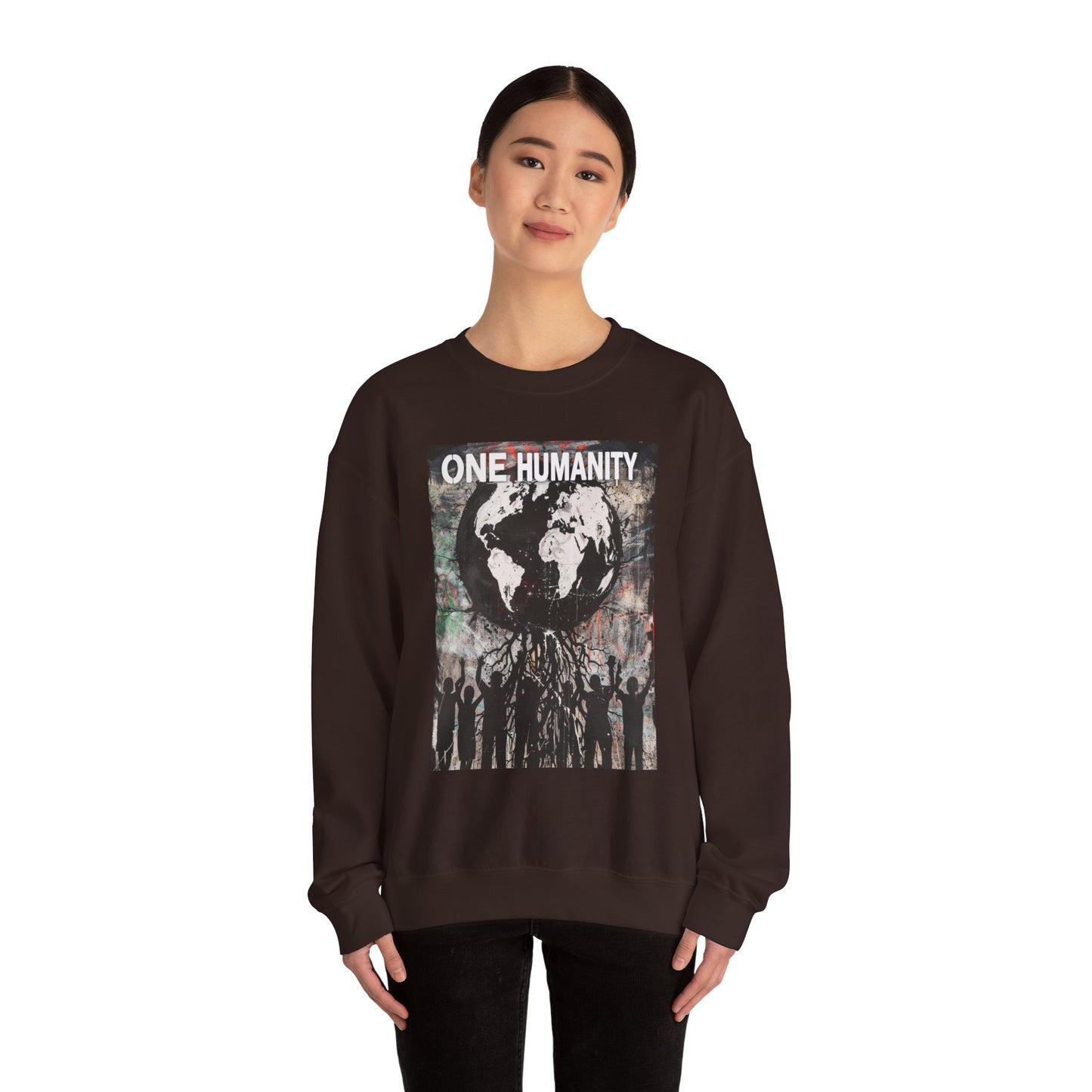 One Humanity Unisex Crewneck Sweatshirt - Comfortable & Stylish - Riff Raff Wear