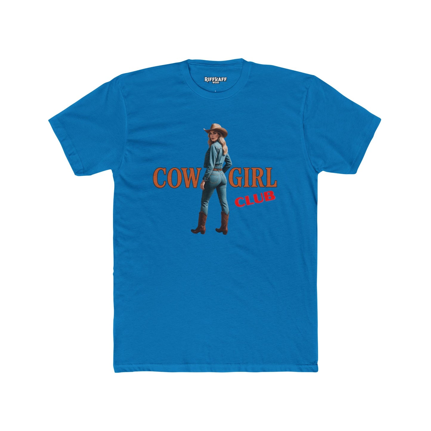 Vintage Cowgirl Graphic Unisex Cotton Crew Tee - Riff Raff Wear