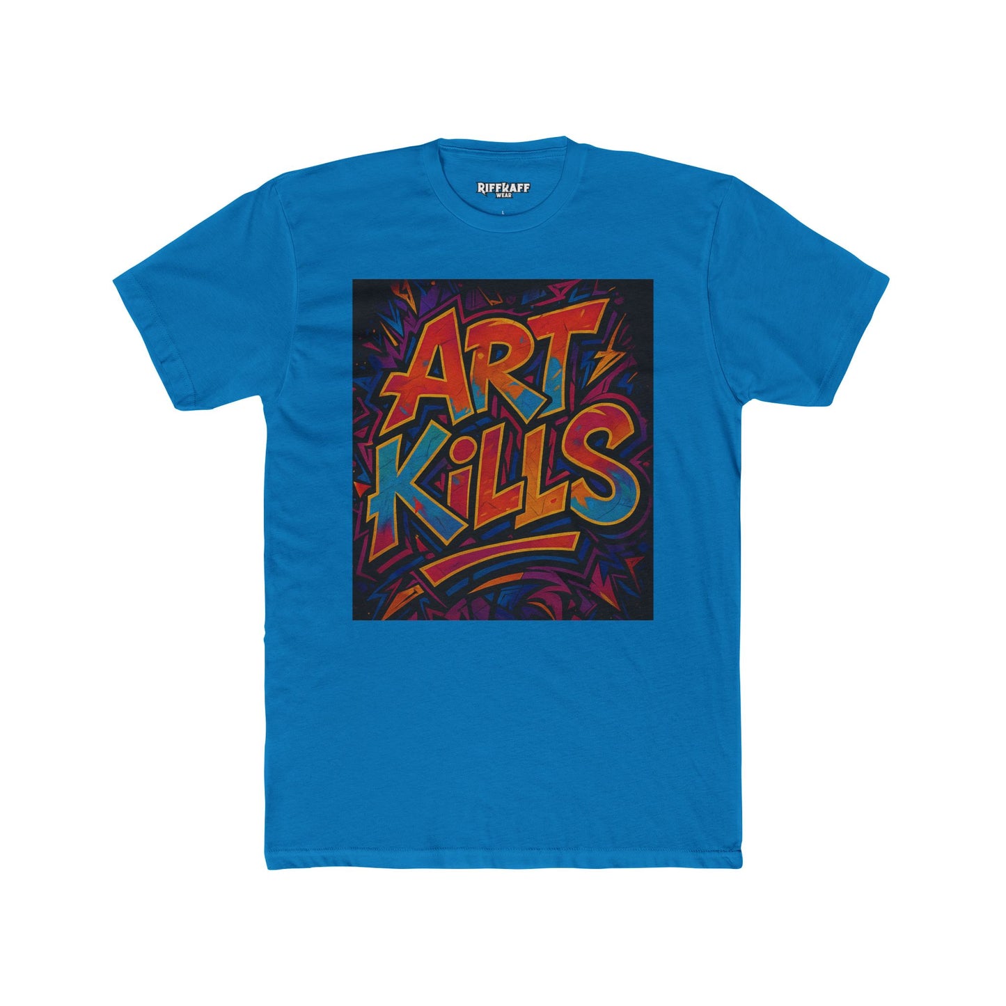 Art Kills Unisex Cotton Crew Tee - Creative Expression T-Shirt - Riff Raff Wear