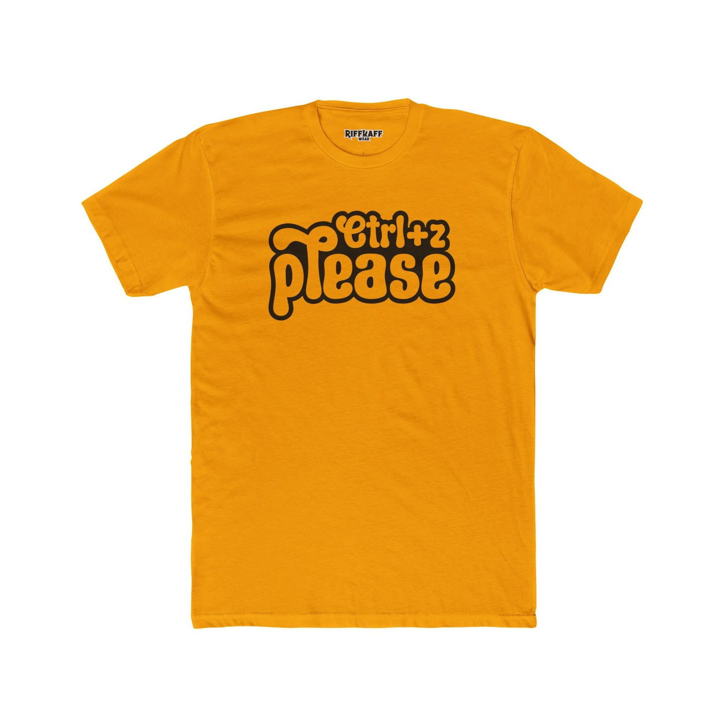 Retro Graphic Crew Tee - 'Ctrl+Z Please' - Riff Raff Wear